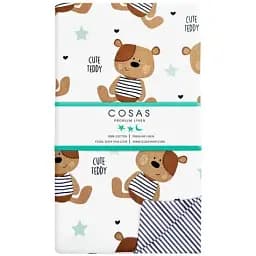 Комплект постільної білизни дитячий Cosas Bear 110 х 140 см (Мишки_полоса_11) - мініатюра 2