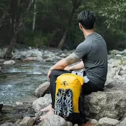 Рюкзак Naturehike NH21FSB04 водонепроникний 30 л бежевий - мініатюра 6
