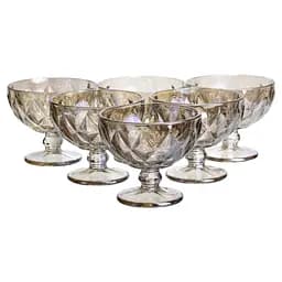 Набор креманок Citrine 300 мл HP-19-283 десертная ваза тарелка для десертов прозрачный Yiwu HP-19-283