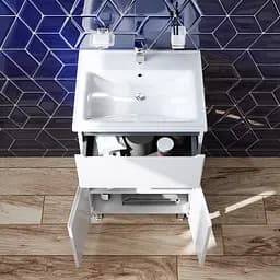Тумба підлогова AM.PM X - Joy 55 см з умивальником M85-FSX0553-WC0553WG38 - мініатюра 3