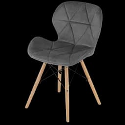 Кухонний стілець велюр Сірий (333274)