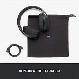 Бездротова стерео гарнітура Logitech Zone Vibe 100 Wireless Graphite (981-001213) - мініатюра 2