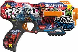 Пистолет BH151 Turbo & Fast с барабаном на батарейках, с мягкими патронами 12 шт "Граффити" (7955235593151)