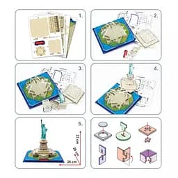 Пазл CubicFun 3D Статуя Свободи 31 елемент (S3026h) - мініатюра 3
