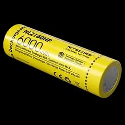 Акумулятор 21700 Nitecore NL2160HP 6000mAh Li-Ion 3.6V (Жовтий) - мініатюра 2