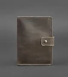 Кожаная обложка для паспорта 5.0 (с окошком) темно-коричневая