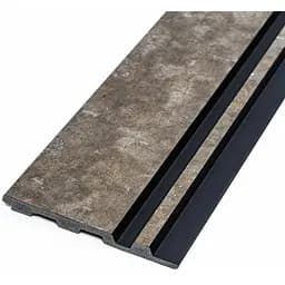 Рейка декоративна Wall Sticker PS 2900х120х12 мм Сіро-коричневий із золотими вкрапленнями SW-00002138