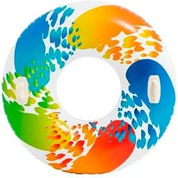 Надувне коло з ручками Intex ЦБ-00257198 різнокольорове