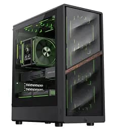 Корпус GameMax Aeris 330 M Tempered Glass без БЖ Black (AERIS 330 MB) - мініатюра 2