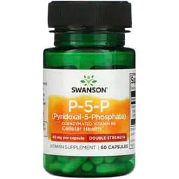 Вітамін B6 Swanson P-5-P 40 мг 60 капсул