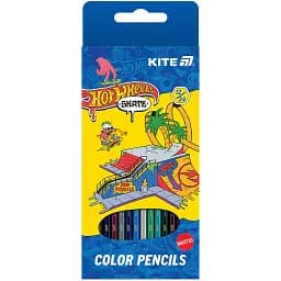 Олівці кольорові двосторонні Kite Hot Wheels 12 шт. (HW25-054-2)