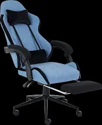 Геймерське крісло GT Racer чорне зі світло-синім (X-2324 Fabric Light Blue/Black Suede) - мініатюра 5