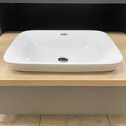 Умивальник VBI Melitto white врізний VBI-018018, Білий - мініатюра 3