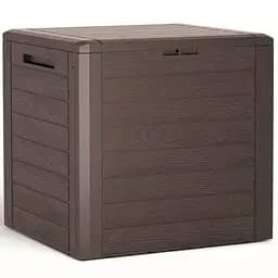 Ящик для наружного хранения Prosperplast WOODEBOX 140 л, коричневый