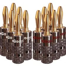 Аудіо роз'єми Goaycer Banana Plugs (4 мм) Набір 12 шт. для акустичного кабелю