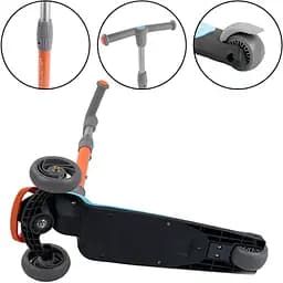 Триколісний самокат Best Scooter ЦБ-00245761 блакитний - мініатюра 7