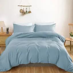 Комплект постільної білизни MirSon Satin Light Pro Gray-blue Дитячий (2200011024318)