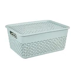 Кошик Stars Plast з кришкою сірий 3.5 л (94254/сір)