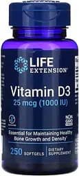 Вітаміни та мінерали Life Extension Vitamin D3 1000 IU, 250 капсул