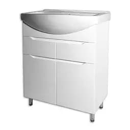 Тумба підлогова ПіК Альба Т5 з раковиною Cersanit Cersania 60 см Білий 30412