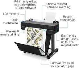 HP Принтер HP DesignJet T630 24" Wi-Fi - мініатюра 2