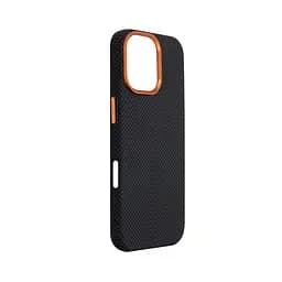 Карбоновый чехол для Apple iPhone 17, LikeCarbon2 SE MagCase, черный, тонкий защитный чехол-панель из поликарбоната с магнитами N52, MagSafe, противоударный, совместим с беспроводной зарядкой, приподнятые края для защиты камеры, ArmorStandart (ARM89163) - мініатюра 3