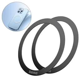 Магнітне кільце Baseus Halo Series Magnetic Ring (2 Pack) Black (PCCH000001) - мініатюра 3