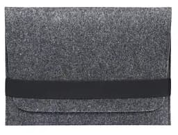 Чохол для ноутбука Gmakin для Macbook Pro 14 темно-сірий, горизонтальний, на гуму (GM14-14)