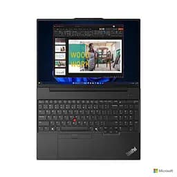 Ноутбук Lenovo ThinkPad E16 G2, Ultra 5 125U, 16GB DDR5, 256GB, екран IPS, Dolby Atmos, baterie 57Wh, greutate 1.81 kg - мініатюра 3