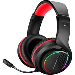 Ігрові навушники XTRIKE ME Дротові навушники з мікрофоном з об'ємним звуком і RGB підсвічуванням, Чорний
