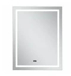 Дзеркало Mixxus Premium FLASH MR21-60x80 (LED Touch, Anti-fog, годинник) (MP6617) - мініатюра 2