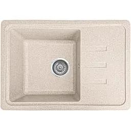 Мийка кухонна Valetti 35N гранітна 620х435 мм бежева