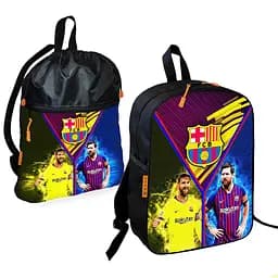 Школьный рюкзак детский Лионель Месси + Сумка для обуви спортивной формы рюкзак-мешок мальчику (01862)