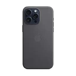 Чехол для Apple iPhone 15 Pro Max, FineWoven Case with MagSafe, черный, защитная накладка из материала FineWoven, противоударный, для iPhone, защита всего корпуса, поддержка беспроводной зарядки и MagSafe, (ARM71987) - мініатюра 4
