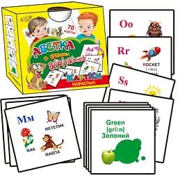 Обучающие карочки Майстер Алфавит + Alphabet MKD0019 