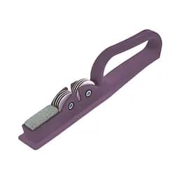 Точилка для кухонных ножей ручная механическая пластиковая с точильным камнем Фиолетовый 86767