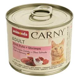 Влажный корм для кошек Animonda Carny Adult с говядиной, индейкой и креветками 200 г