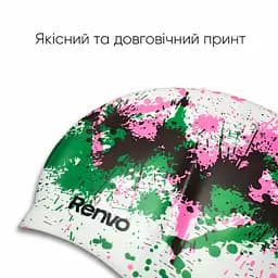 Доросла шапочка для плавання Renvo Kerio Splash Різнокольоровий Уні OSFM (2SC150-0314) - мініатюра 5