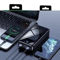 Універсальна мобільна батарея Borofone BJ8 Extreme 30000mAh 2хUSB (Чорний) - мініатюра 6