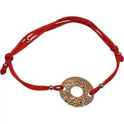 Браслет з текстилю Qvaliz з срібними вставками. 905-00989