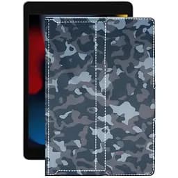 Чехол StatusCASE из экокожи для планшета Apple iPad 10.2 2021 (a2602) Хаки-синий