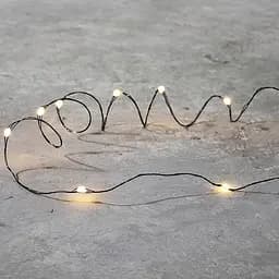 Гирлянда Luca Lighting Струна 18 м теплый белый, черная (8718861853162)