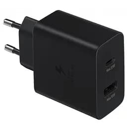 Зарядний пристрій Samsung 35W PD Power Adapter Duo Black (EP-TA220NBEGRU) - мініатюра 2