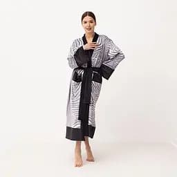 Кімоно жіноче з плюшевого велюру Kimono Luxury 18377 S