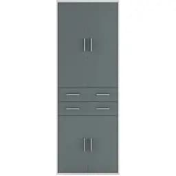 Пенал закрыт с ящиками Гербор Каби REG 4D2S/220 Пепельный/Антрацит (GRB-1242)