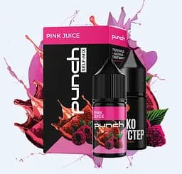 Набір компонентів для самозамісу сольової заправки Punch 15 мл Pink Juice Грейфрут, малина, полуниця, 0-65 мг (17349)