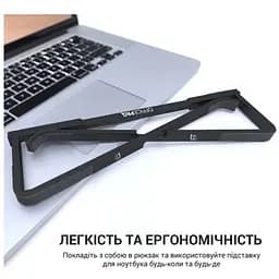 Підставка для ноутбука OfficePro LS-530-B Alloy Aluminum Black - мініатюра 7