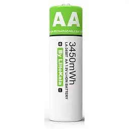 Акумулятор AA LiitoKala 3450 mAh Li-ion заряджається usb type-C (LA-3450T) - мініатюра 2