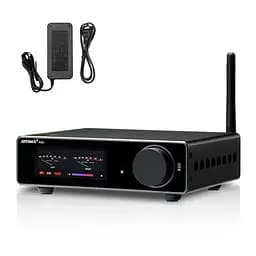 Підсилювач звуку AIYIMA A80 black + блок живлення 48V Bluetooth 5.1, AUX, 300Wx2 (TPA3255)