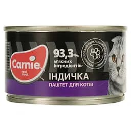 Влажный корм для кошек Carnie Паштет мясной с индейкой 100 г
